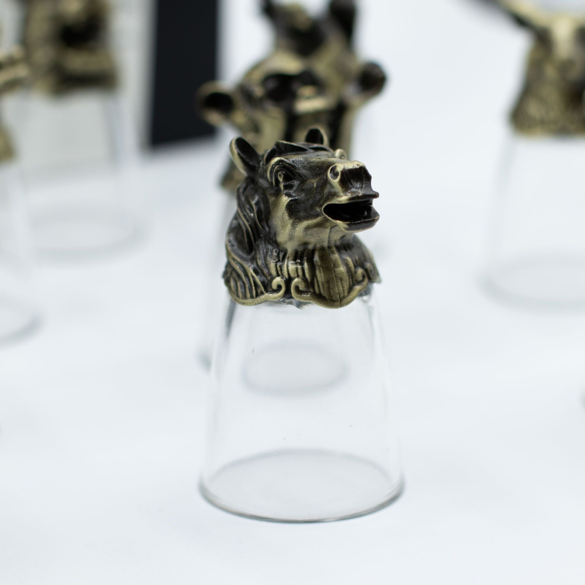 Gift Set of 12 Glasses (25ml) | Antique Bronze