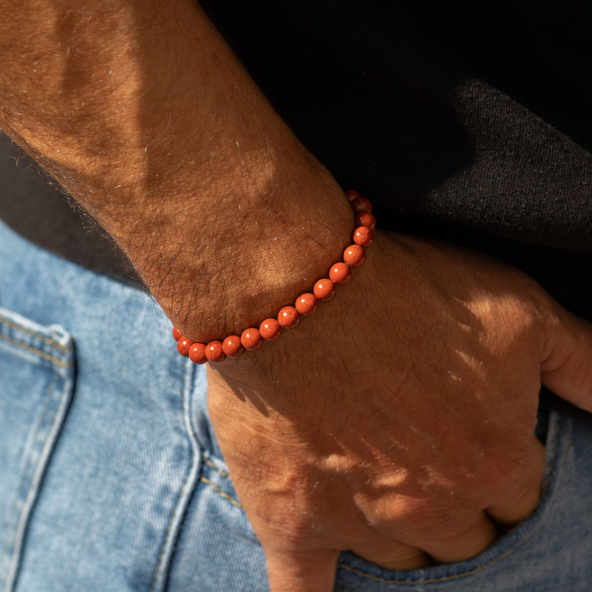 Petite Power Bracelet (17cmx6mm) - Carnelian
