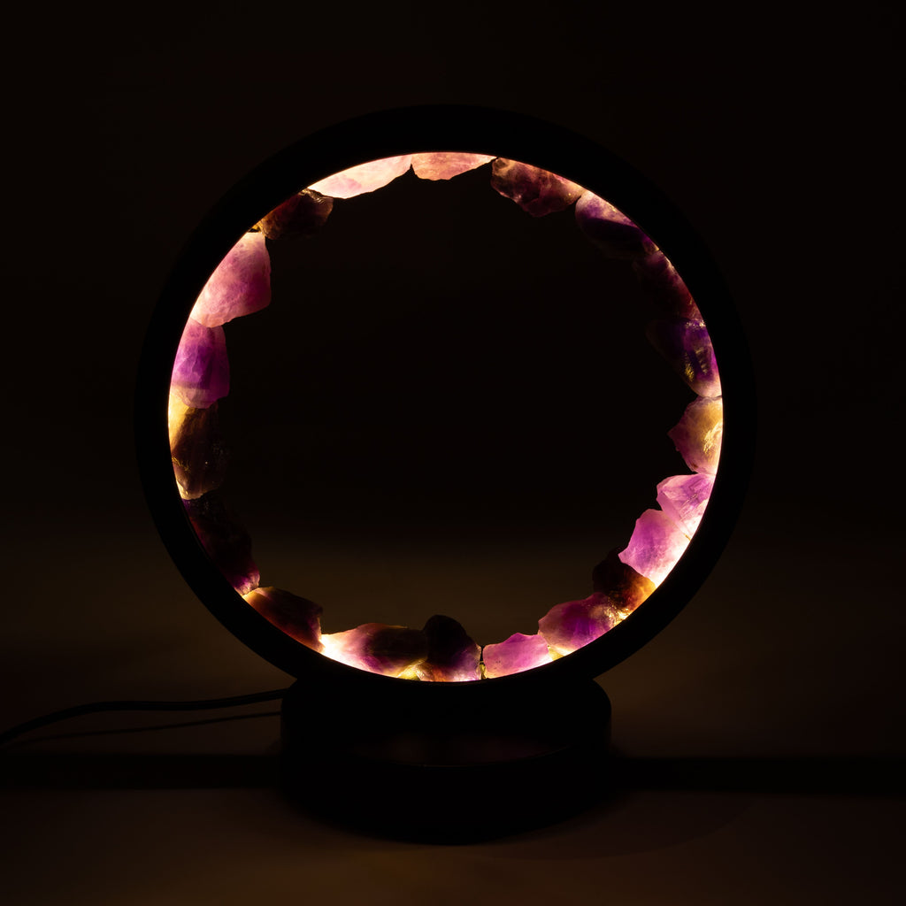Gemstone Halo Lamp - Zen Spirit  - Amethyst