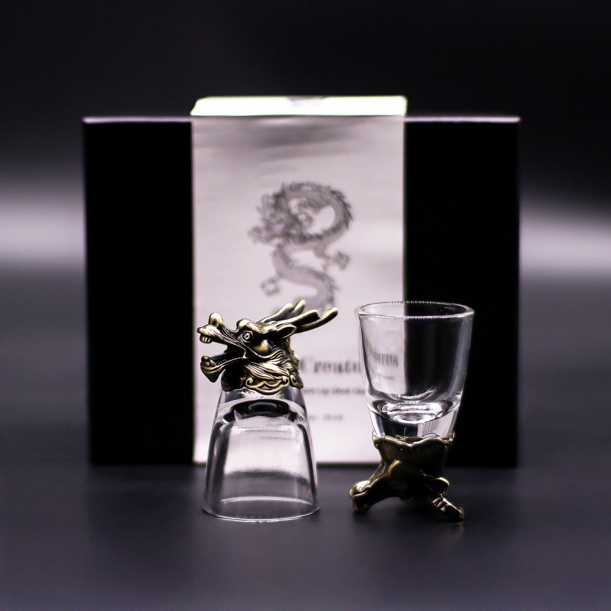 Gift Set of 6 Shot Glasses (50ml) | Antique Bronze