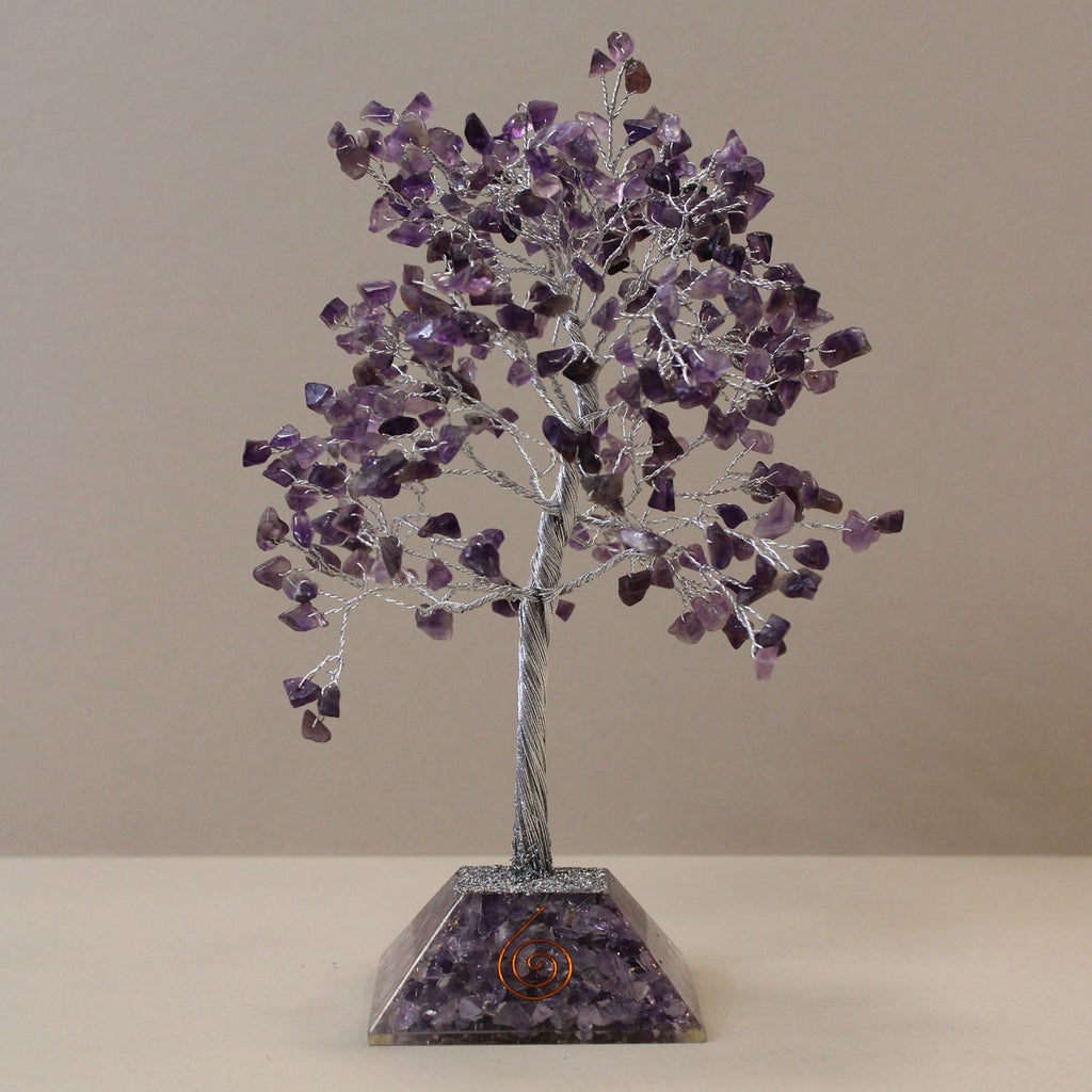 Gemstone Tree with Organite Base Crystal Tree UK | 320 Stone Gemstone Tree decorative crystal gemstone tree
