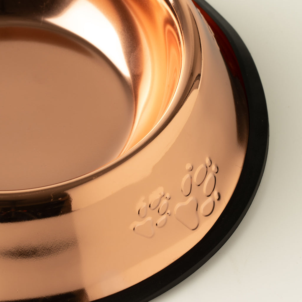 PAW Food Bowls -  Single Copper Style - 22cm - Stainless Steel (304)