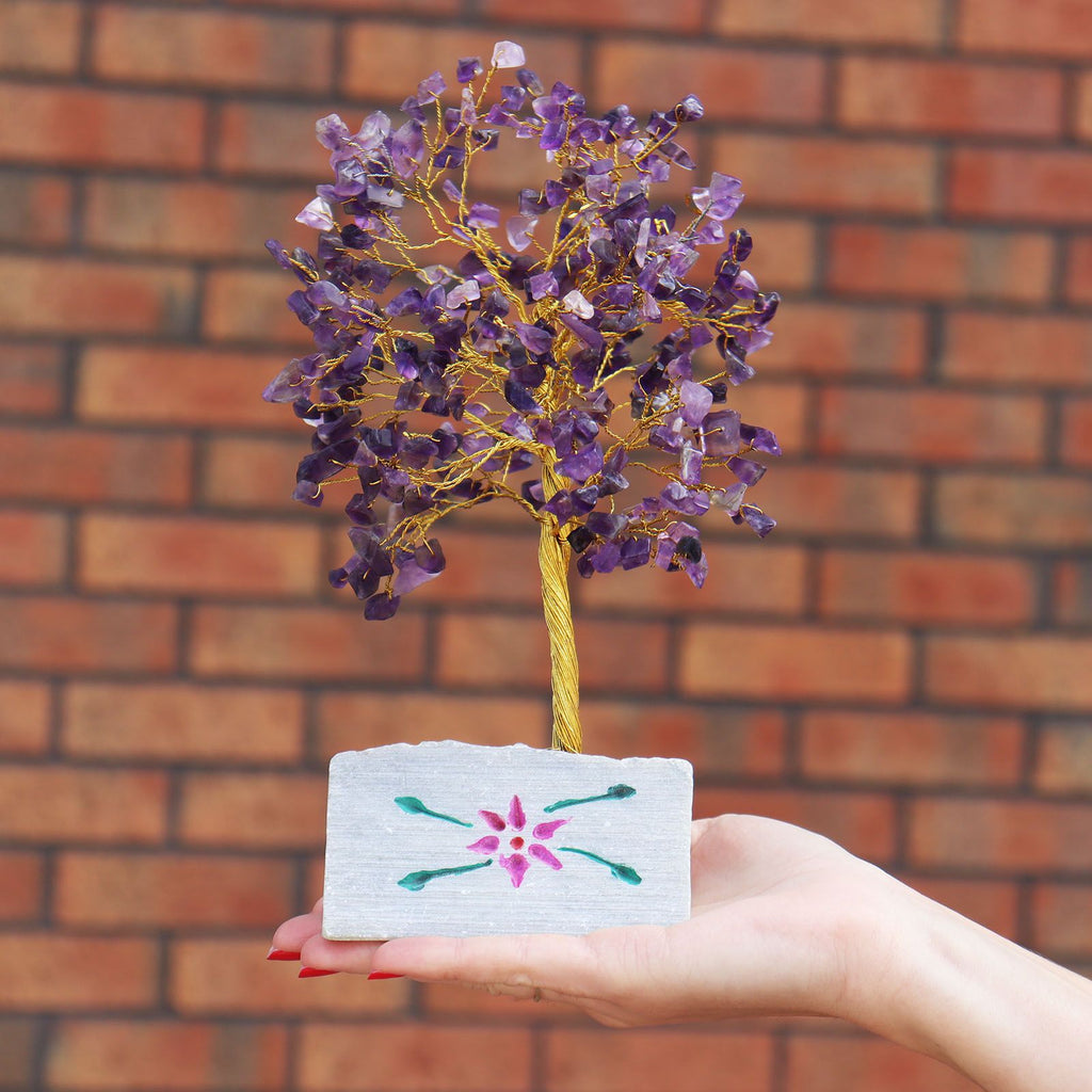 Amethyst - 320 Stone Gemstone Tree