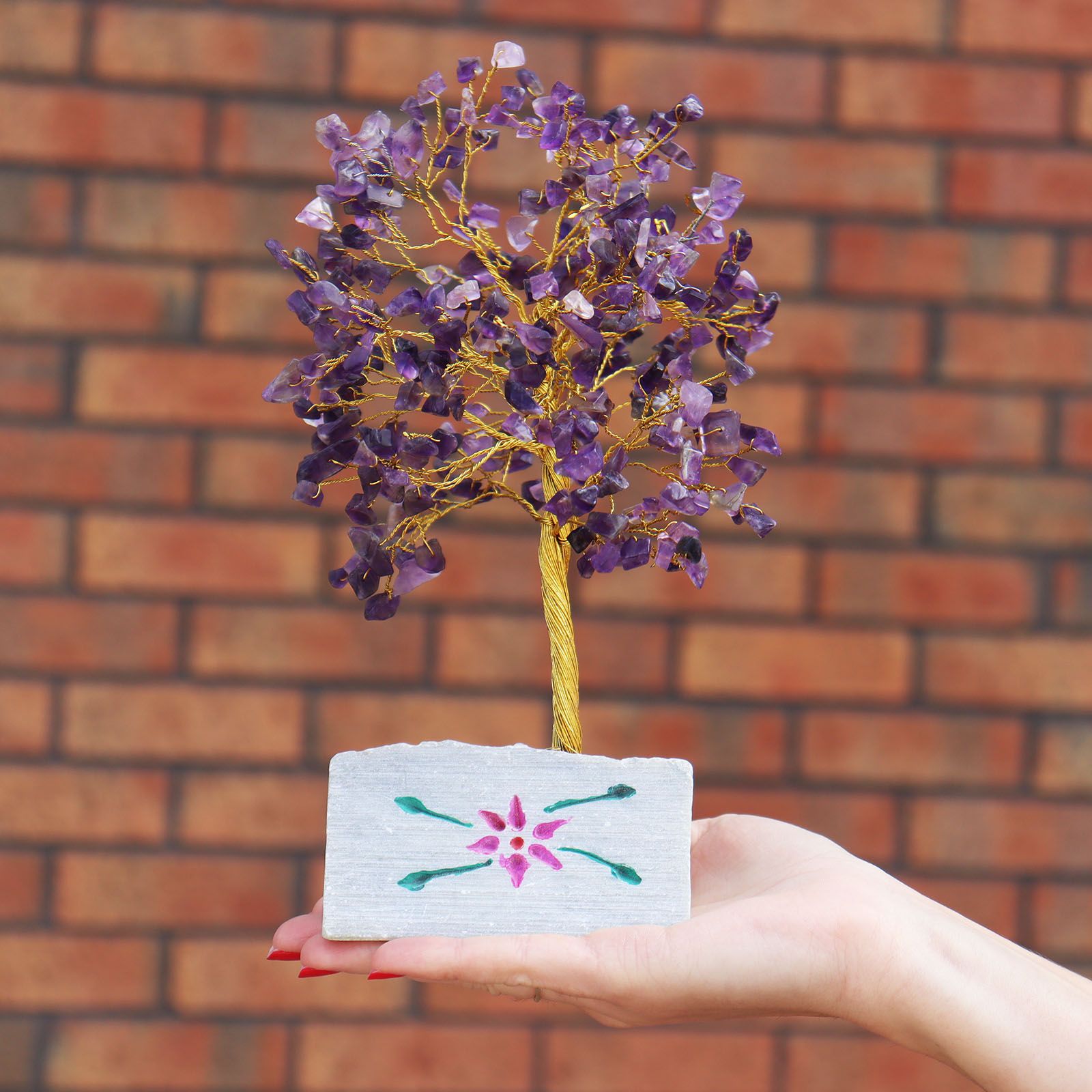 Amethyst - 320 Stone Gemstone Tree