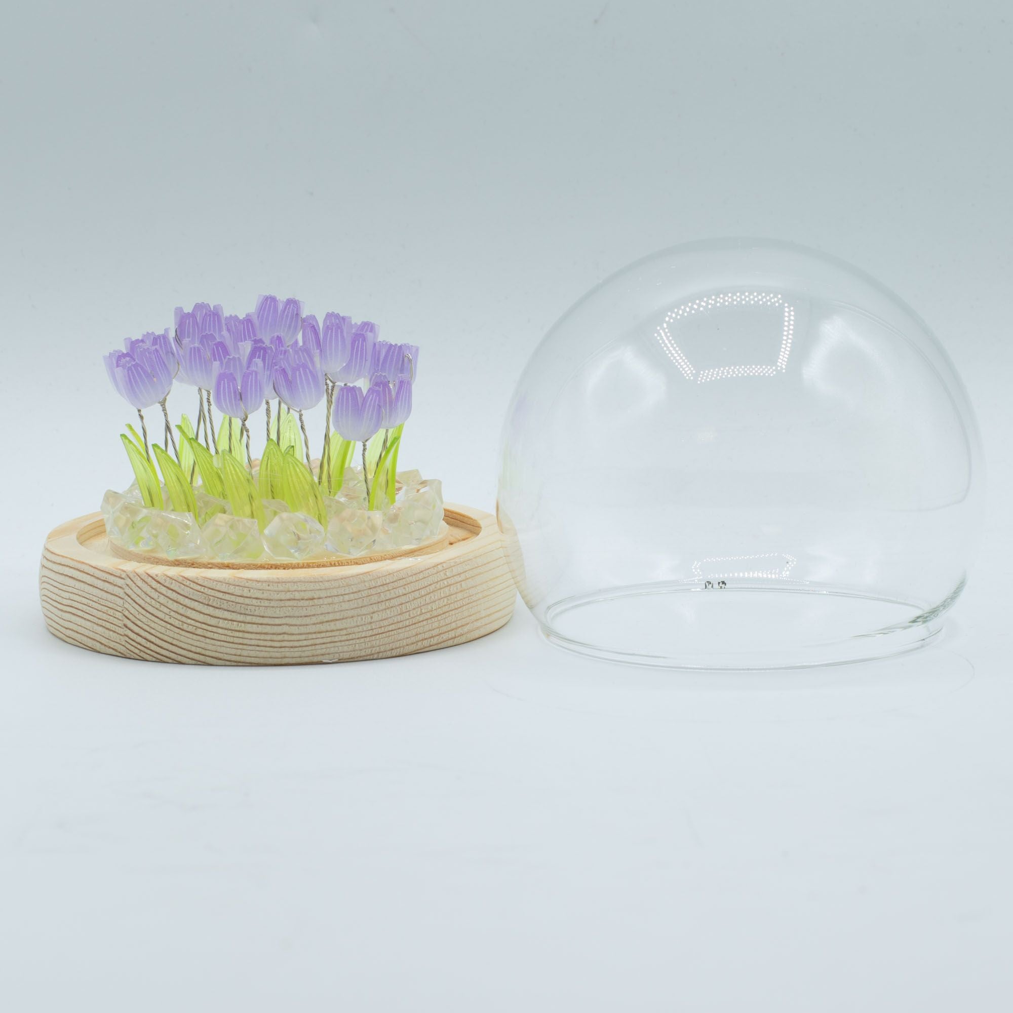 Floral Glow Garden Dome Crystal Tree UK | 20 Stone Gemstone Tree decorative crystal gemstone tree
