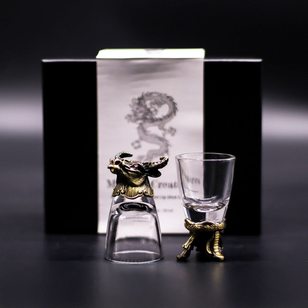 Gift Set of 6 Shot Glasses (50ml) | Antique Bronze