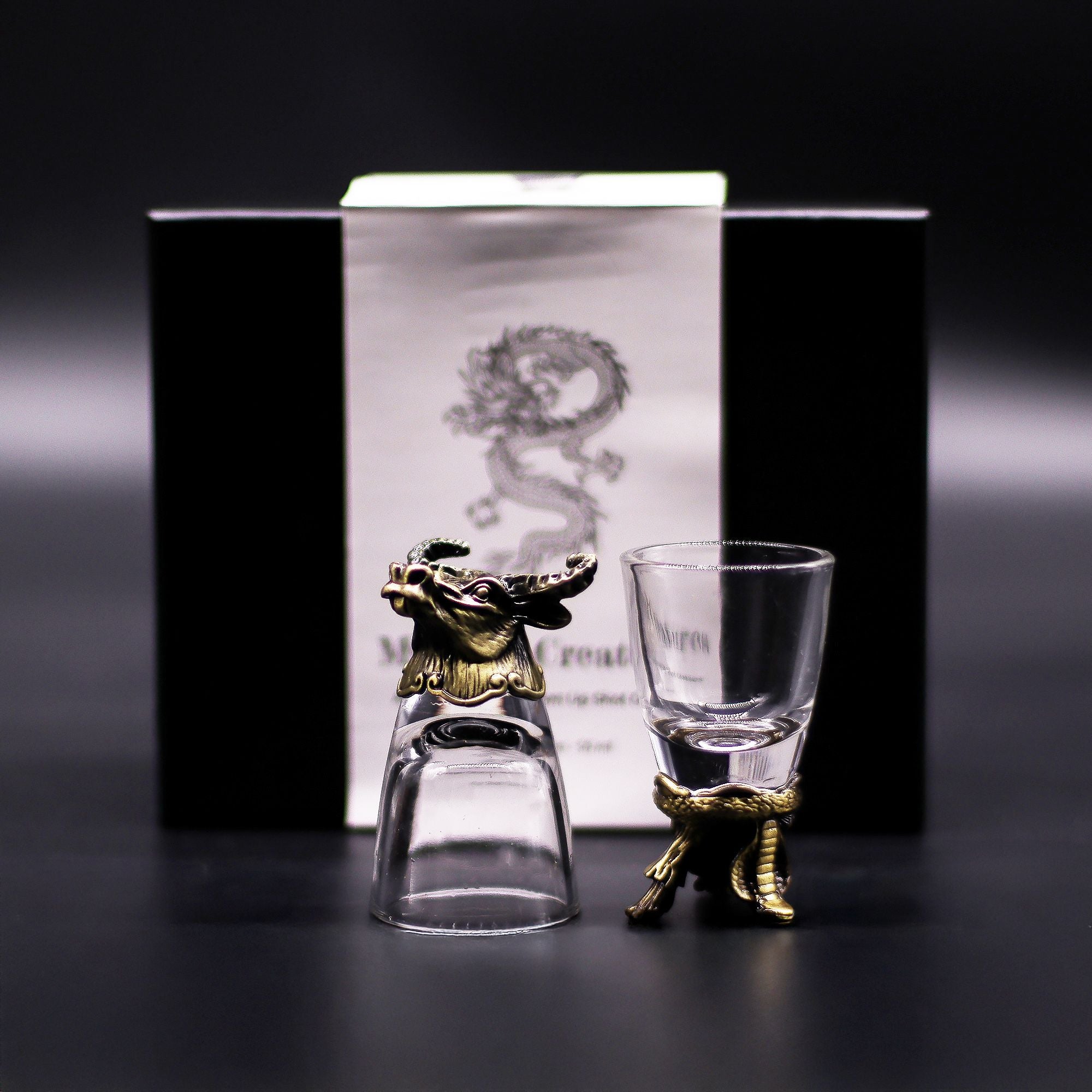 Gift Set of 6 Shot Glasses (50ml) | Antique Bronze