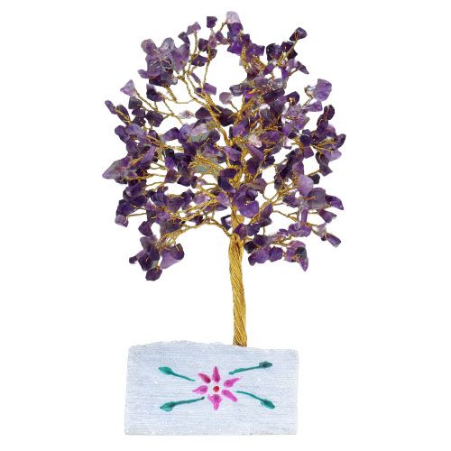 Amethyst - 320 Stone Gemstone Tree
