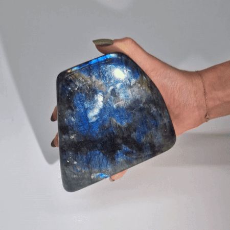 Madagascar Labradorite Statement Stone (approx 900 - 1100gms 140 - 170mm)