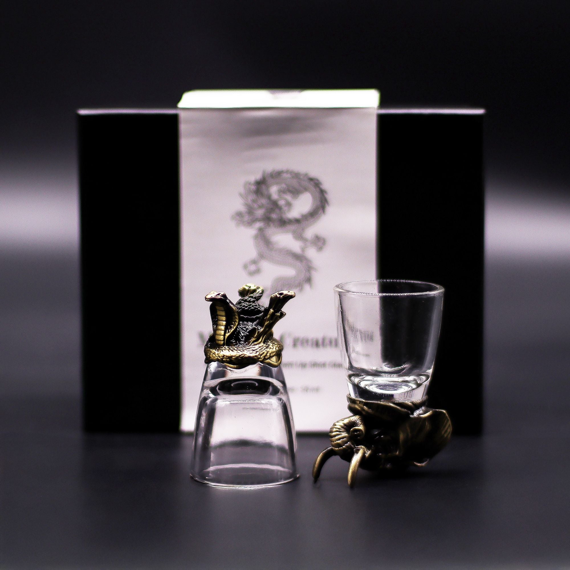 Gift Set of 6 Shot Glasses (50ml) | Antique Bronze