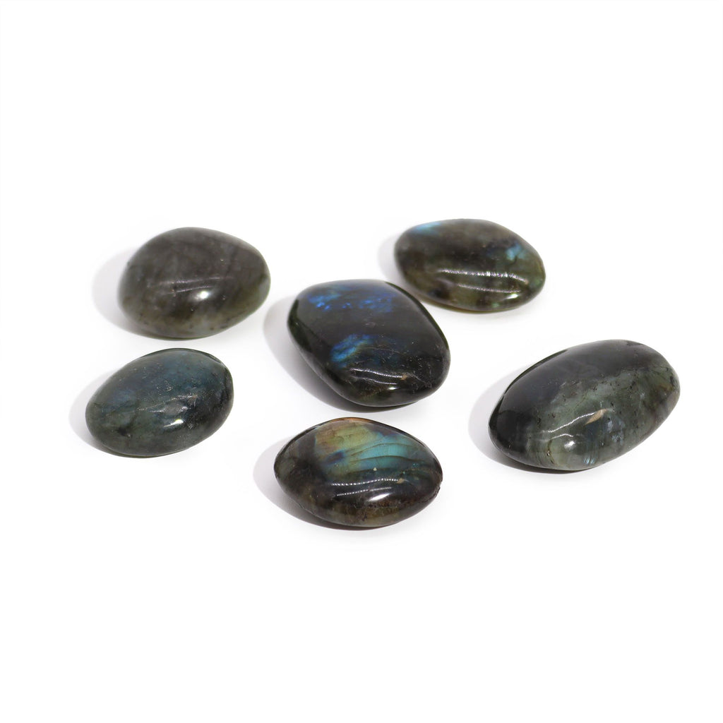 Madagascar Labradorite Palm Stone (approx 25 - 30gms 55 - 60mm)