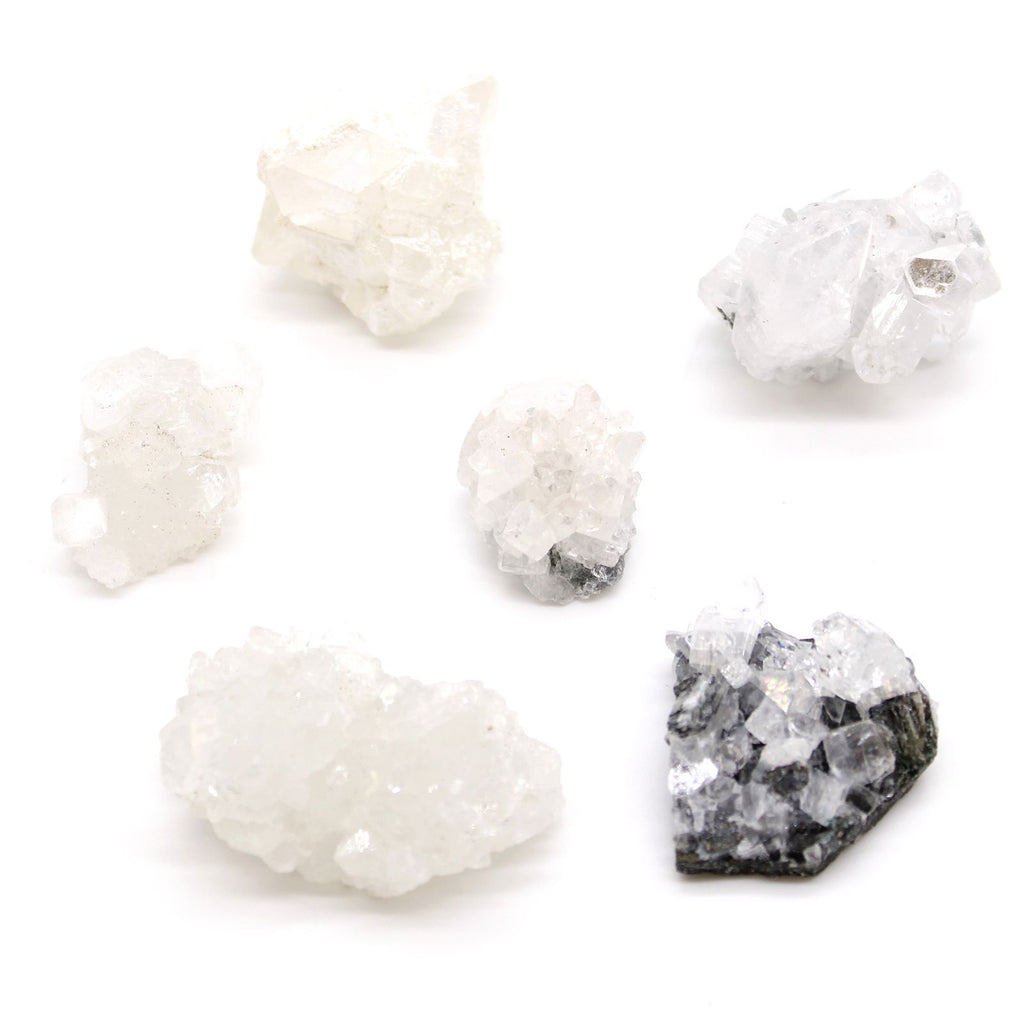 White Apophyllite Clusters 20 - 30mm