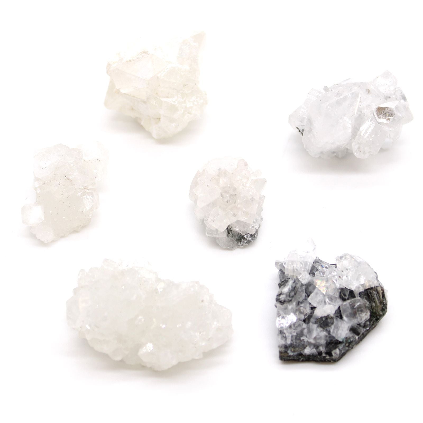 White Apophyllite Clusters 20 - 30mm