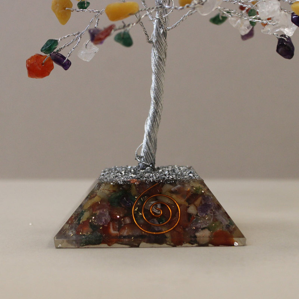 Gemstone Tree with Organite Base - 160 Stone - Multi Gemstone