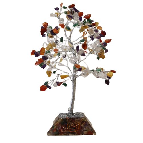 Gemstone Tree with Organite Base - 160 Stone - Multi Gemstone