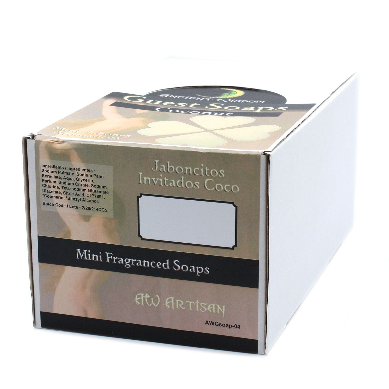 Heart Guest Soap - Coconut (Pack of 10)