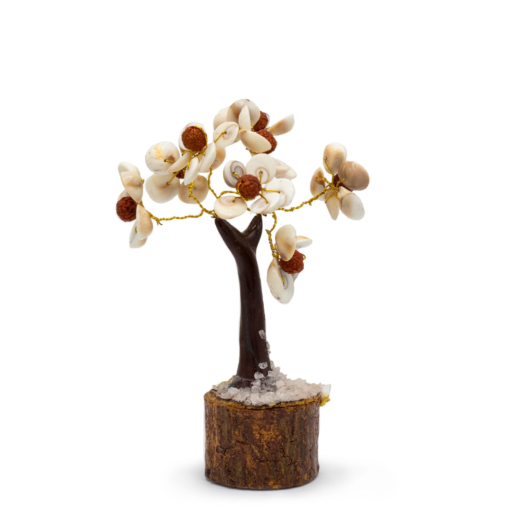 Med Gomati Chakra Circle Stone Tree with Rudraksha Crystal Tree UK | 45 Stone Gemstone Tree decorative crystal gemstone tree