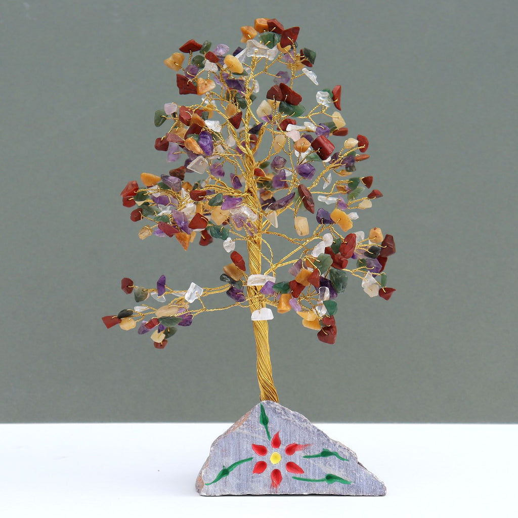 Multi Crystal Tree UK | 320 Stone Gemstone Tree decorative crystal gemstone tree