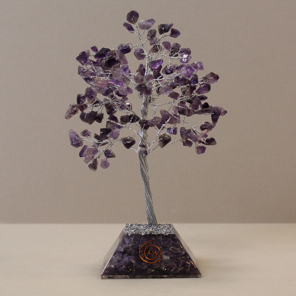 Gemstone Tree with Organite Base Crystal Tree UK | 160 Stone Gemstone Tree decorative crystal gemstone tree