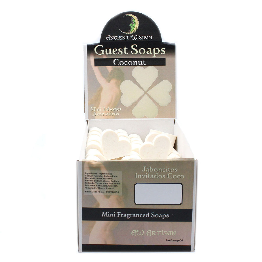 Heart Guest Soap - Coconut (Pack of 10)