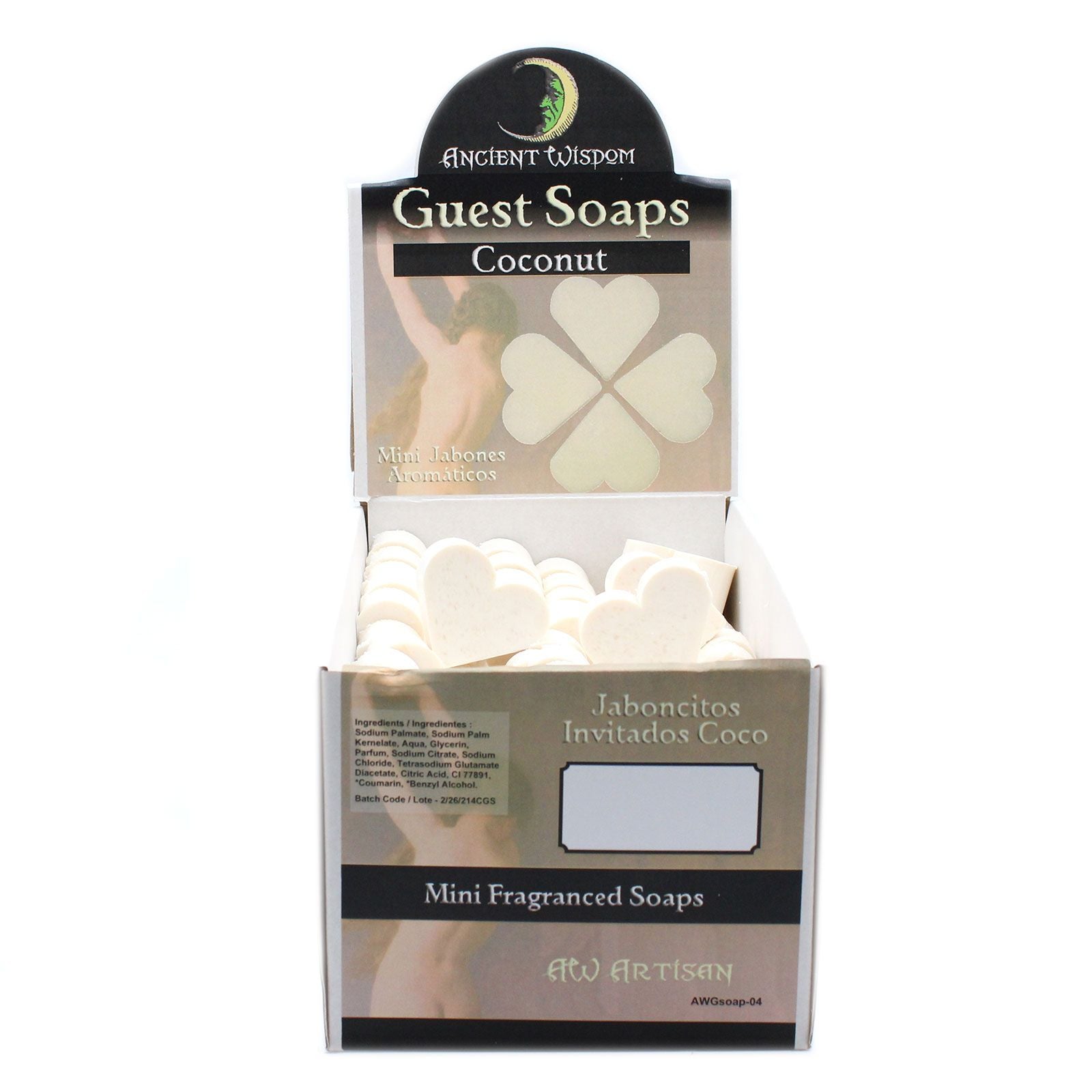Heart Guest Soap - Coconut (Pack of 10)