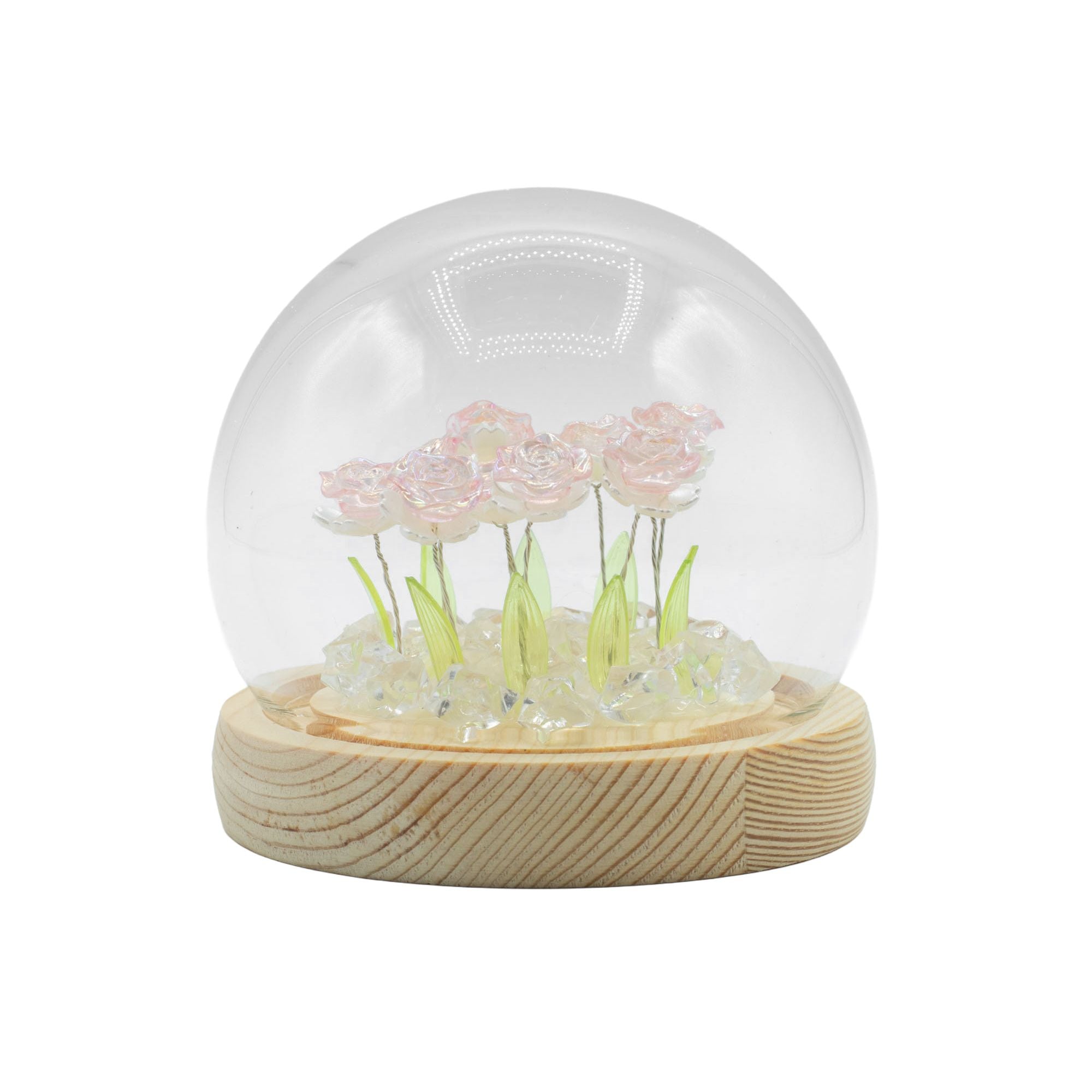 Floral Glow Garden Dome Crystal Tree UK | 10 Stone Gemstone Tree decorative crystal gemstone tree