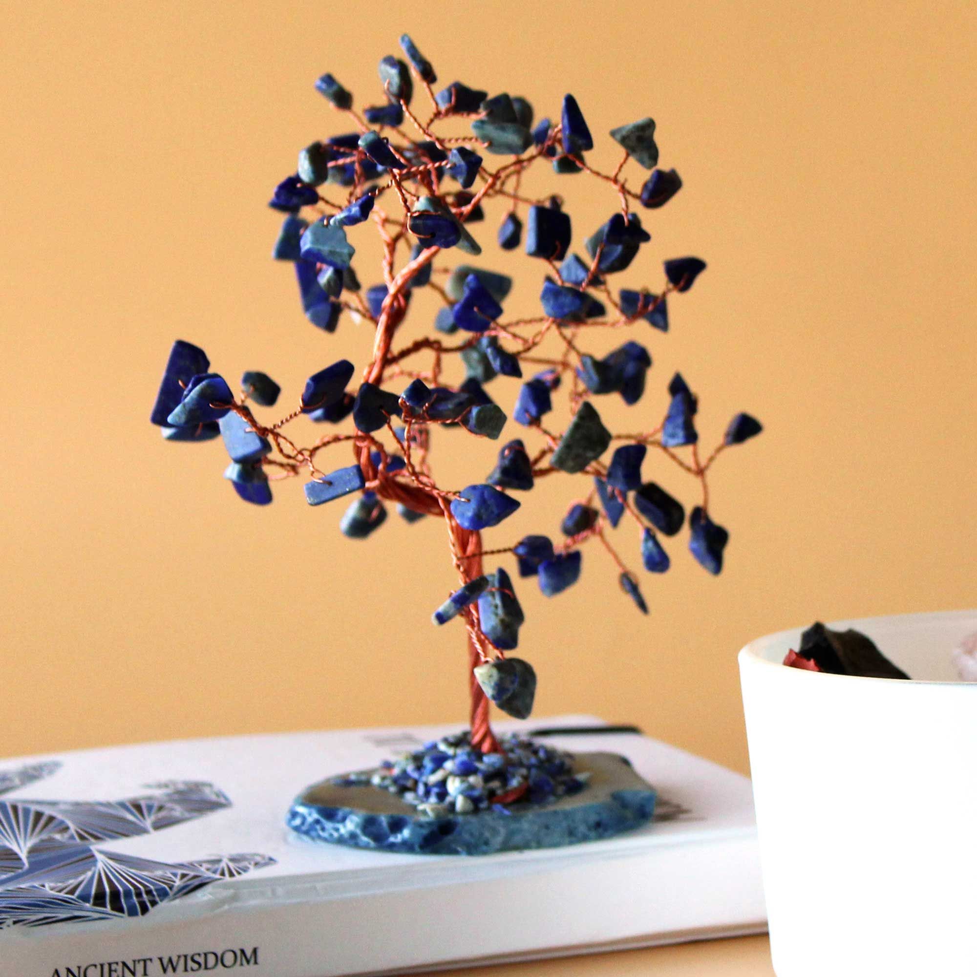 Lrg Gemstone Tree Crystal Tree UK | 100 Stone Gemstone Tree decorative crystal gemstone tree