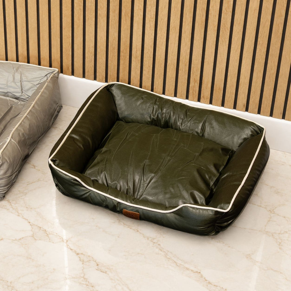 PAW Bed – Small Khaki Green – 60 × 50 × 15cm