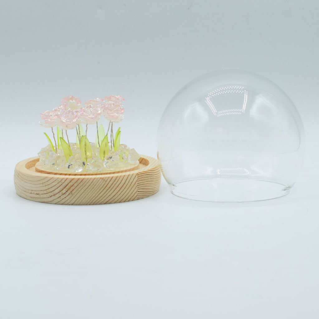 Floral Glow Garden Dome - Pink Roses