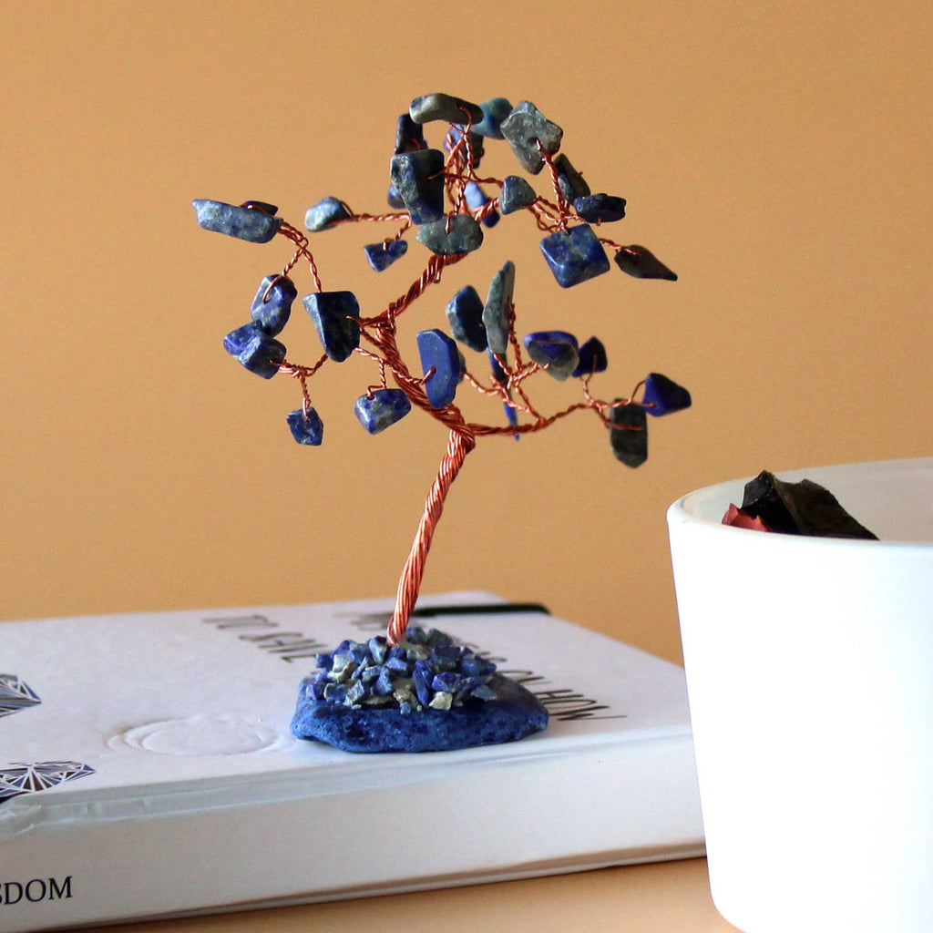 Gemstone Tree Crystal Tree UK | 35 Stone Gemstone Tree decorative crystal gemstone tree