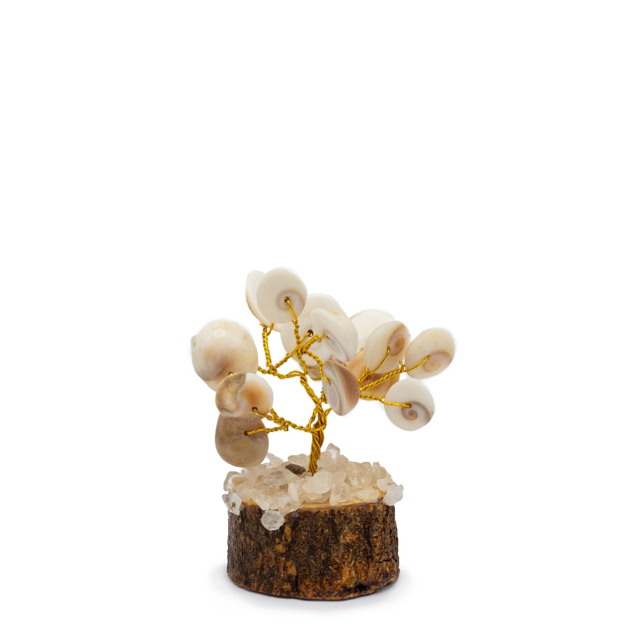 Small Gomati Chakra Circle Stone Tree with Rudraksha Crystal Tree UK | 15 Stone Gemstone Tree decorative crystal gemstone tree