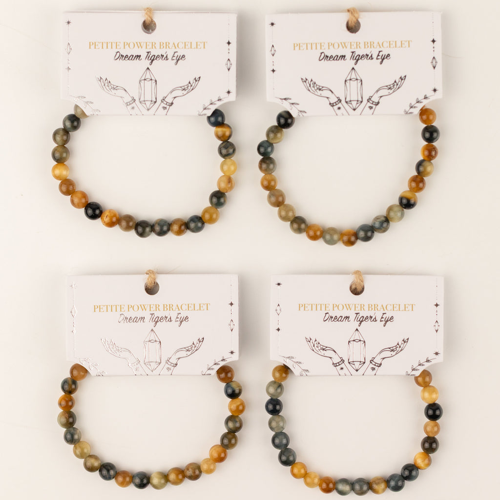 Petite Power Bracelet (17cmx6mm) - Dream Tigereye