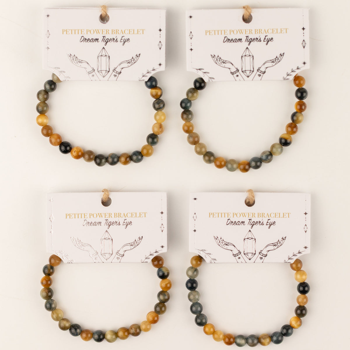 Petite Power Bracelet (17cmx6mm) - Dream Tigereye