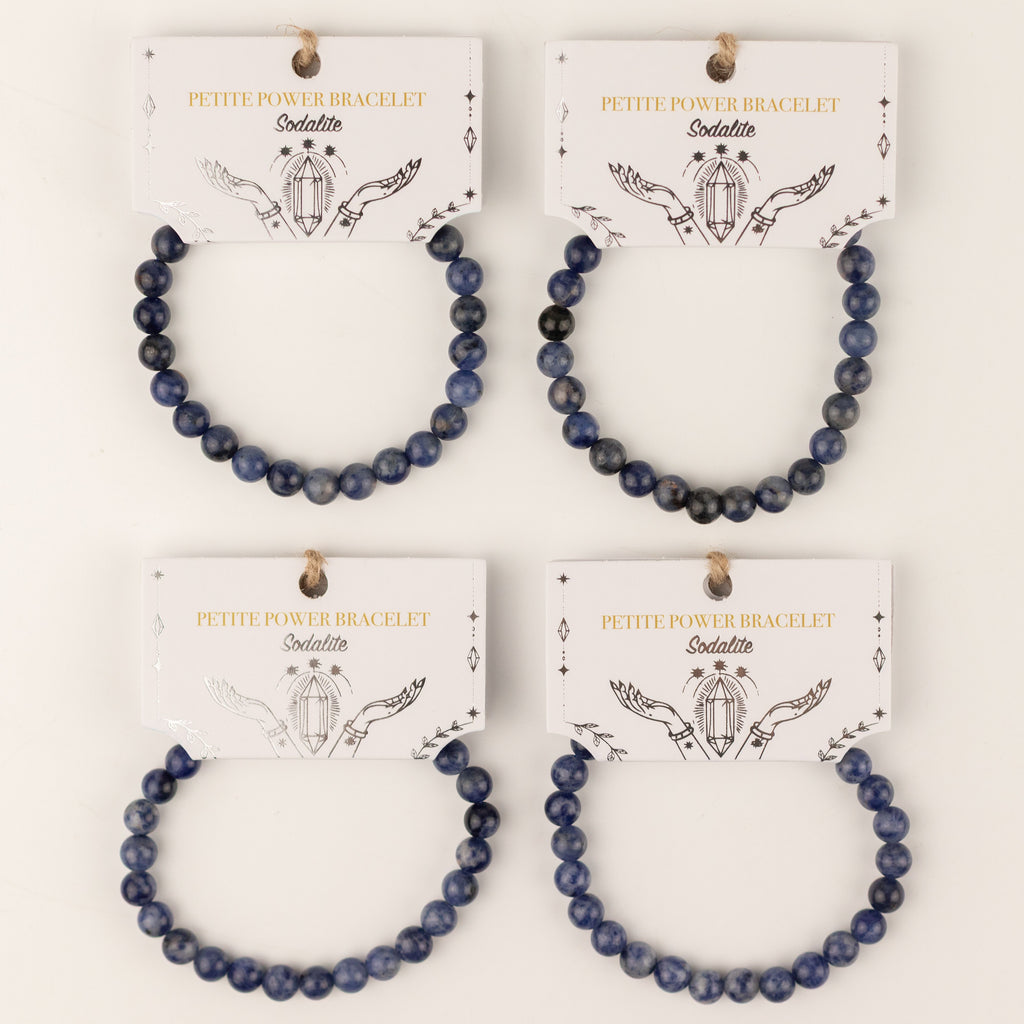 Petite Power Bracelet (17cmx6mm) - Sodalite