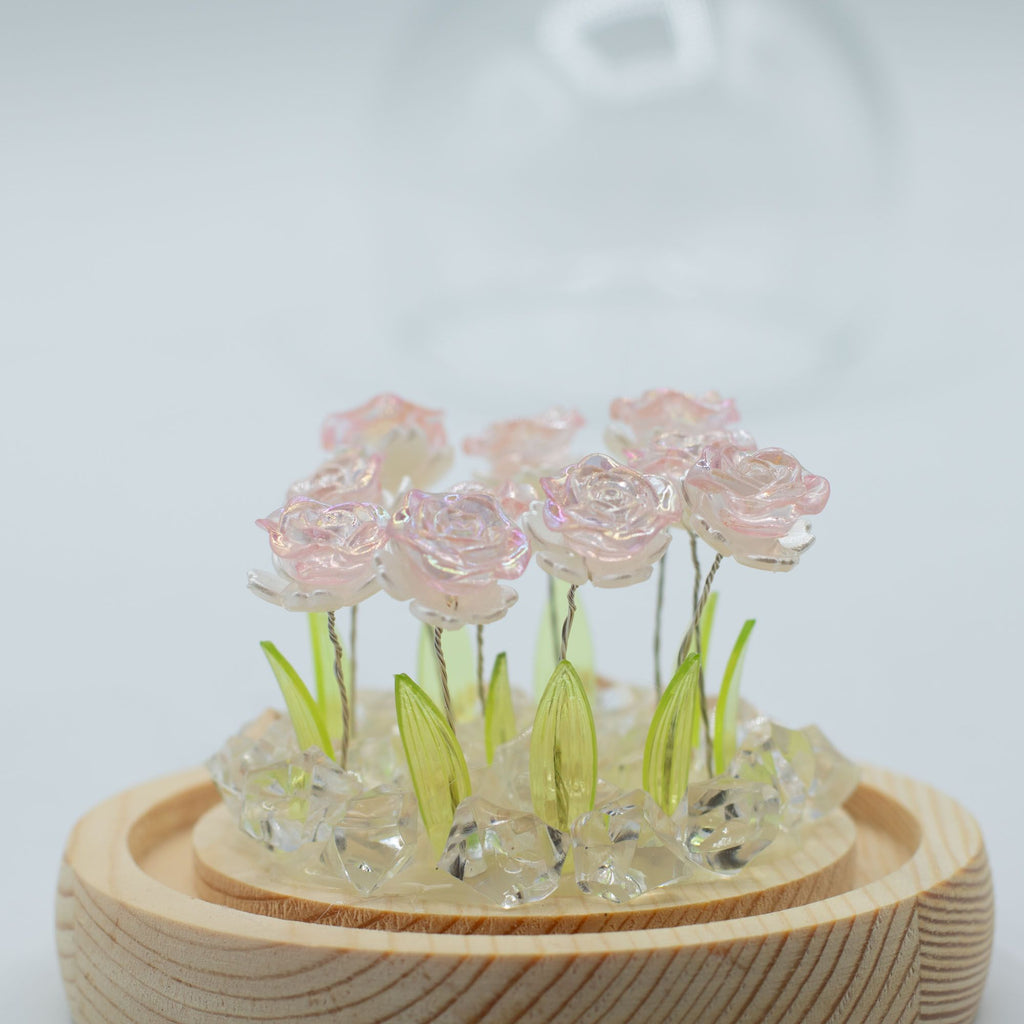 Floral Glow Garden Dome - Pink Roses