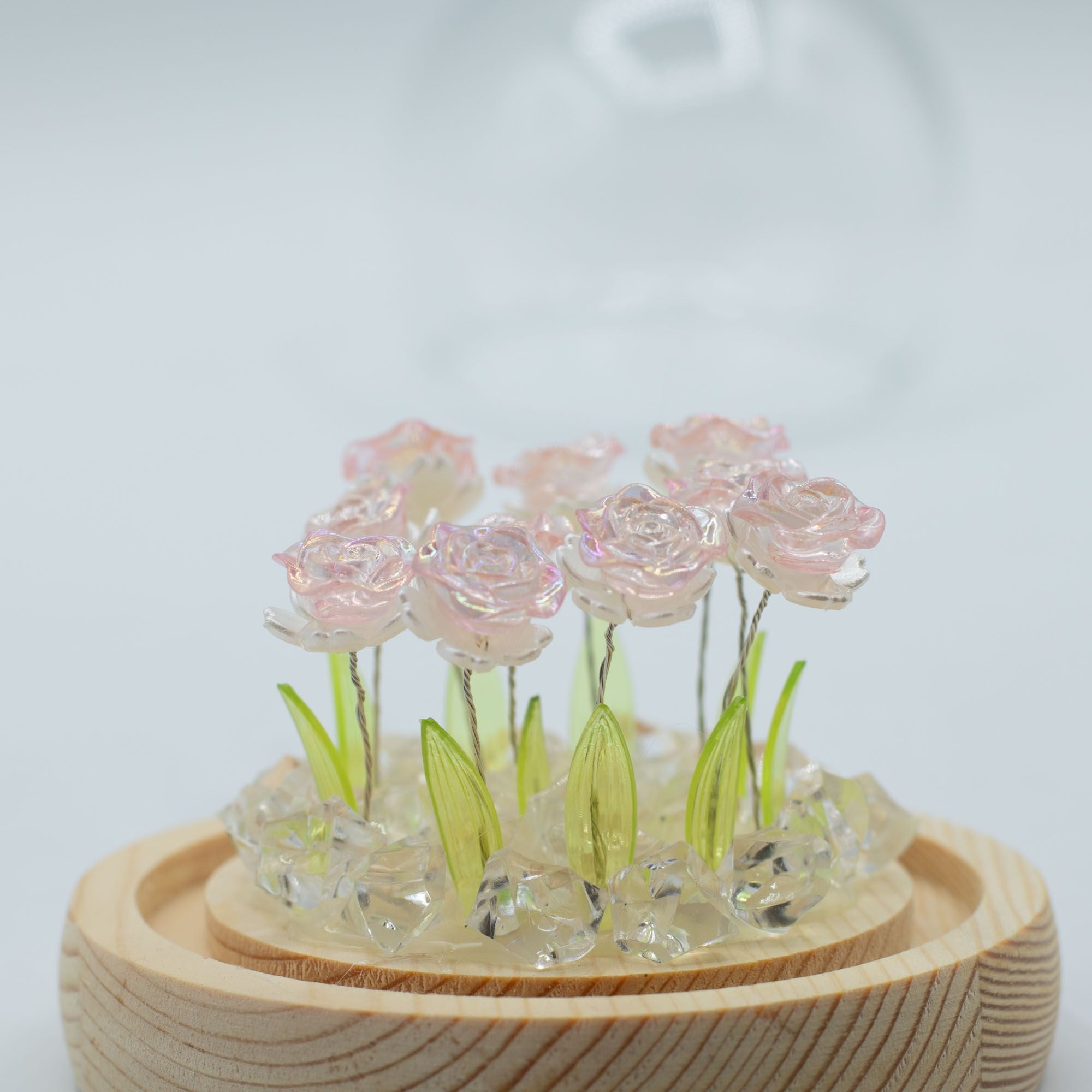 Floral Glow Garden Dome - Pink Roses