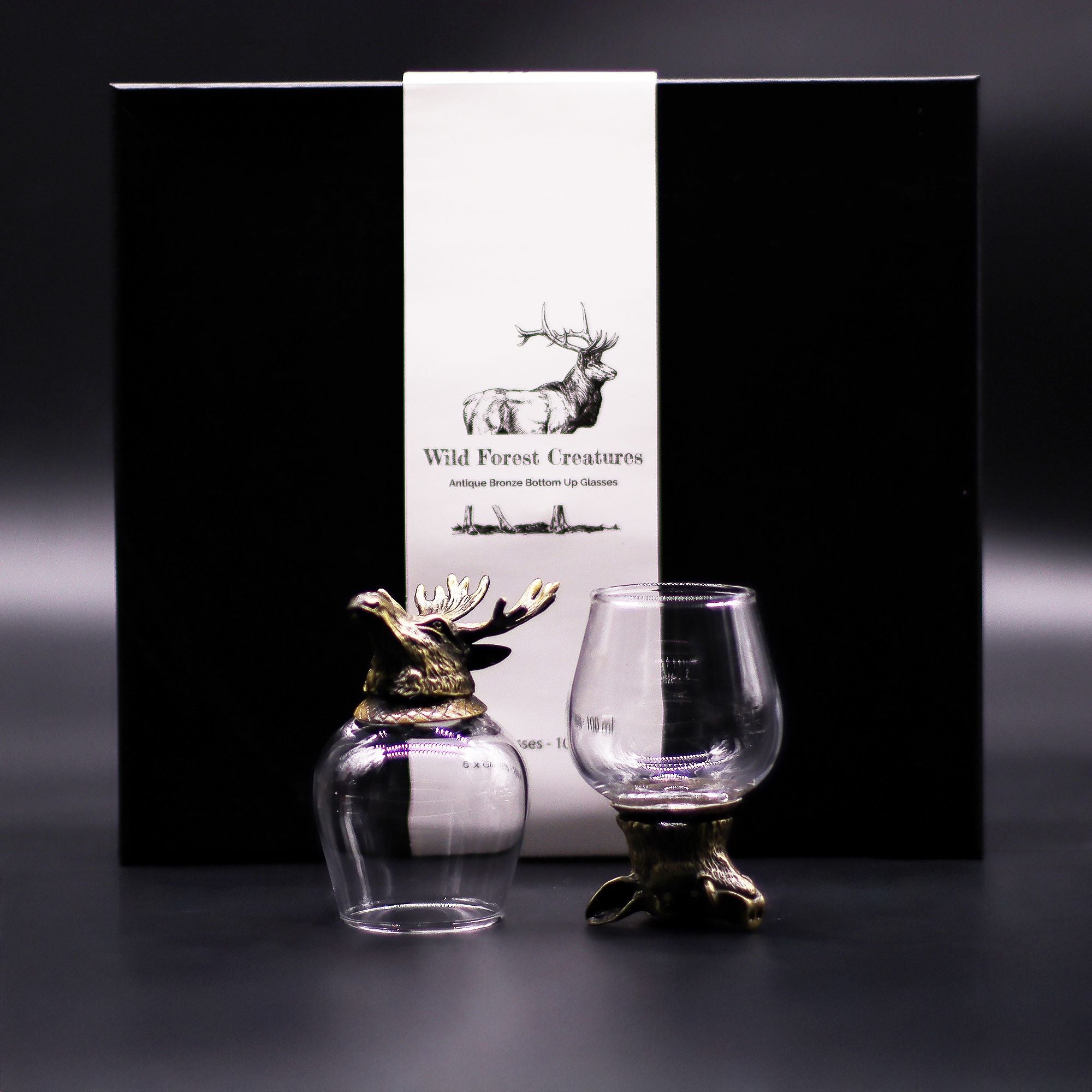 Gift Set of 6 Glasses (100ml) | Antique Bronze