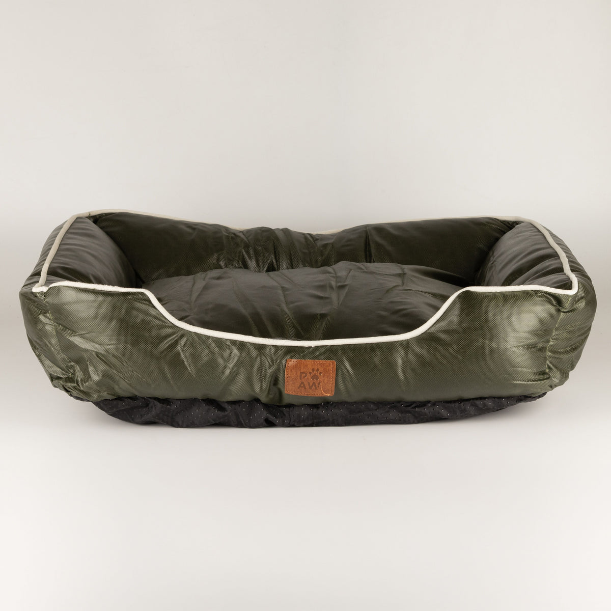 PAW Bed – Small Khaki Green – 60 × 50 × 15cm