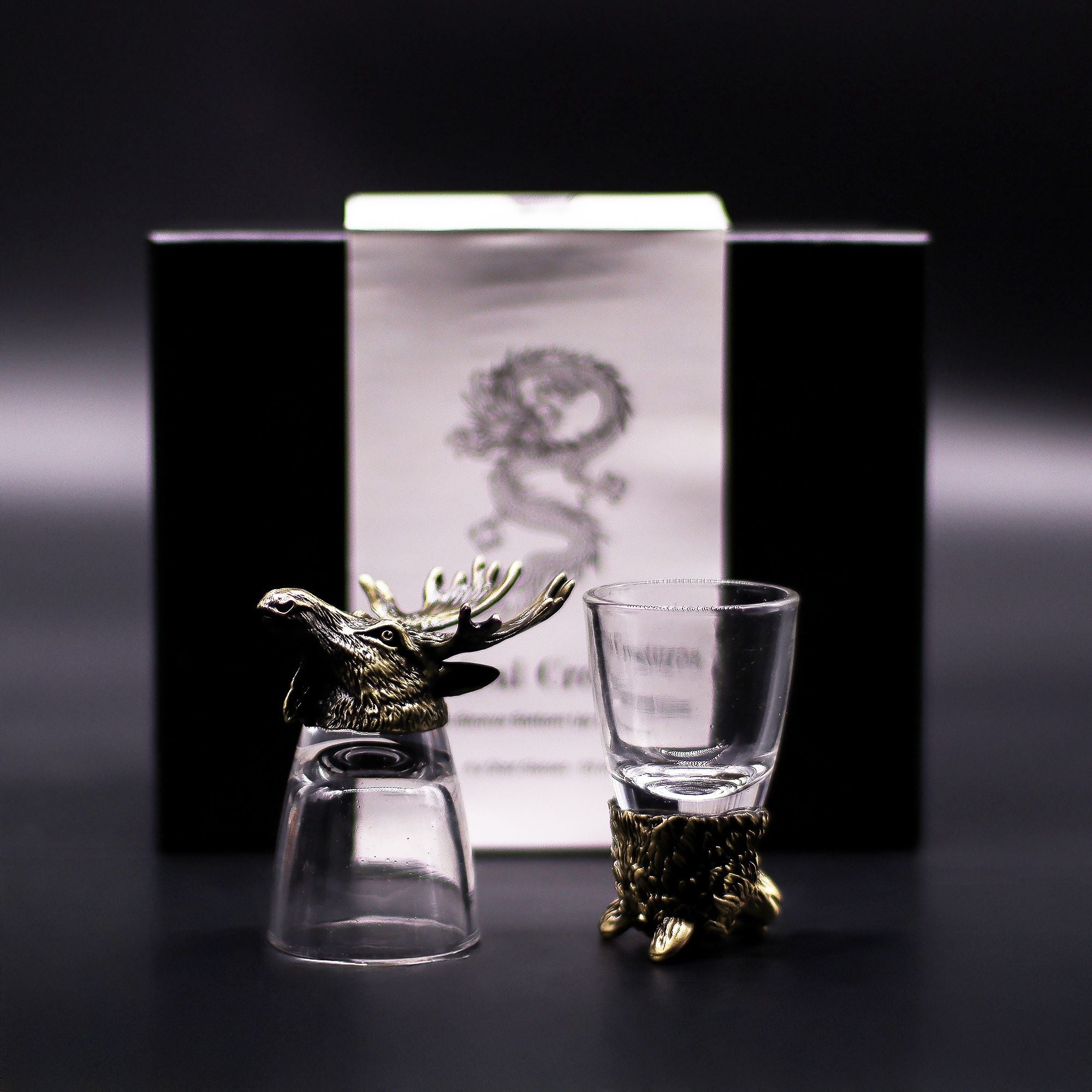 Gift Set of 6 Shot Glasses (50ml) | Antique Bronze