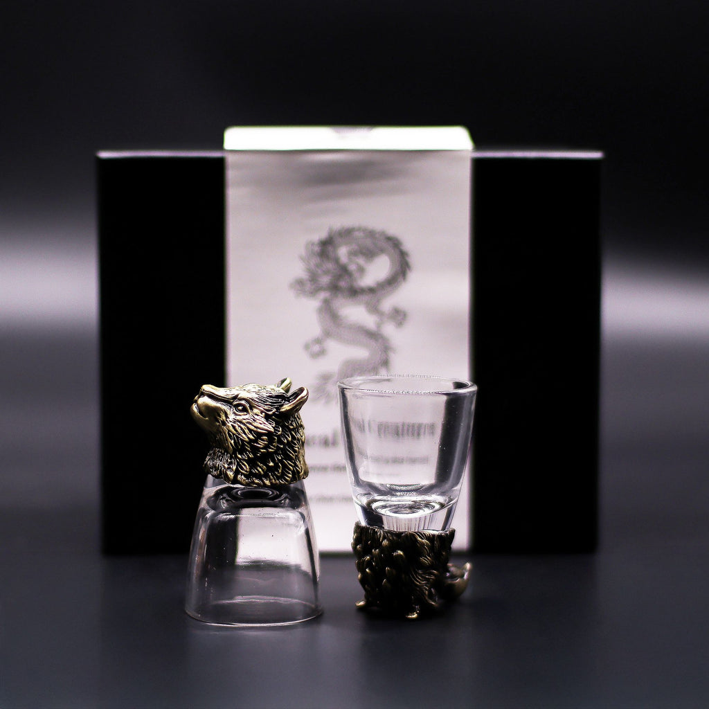 Gift Set of 6 Shot Glasses (50ml) | Antique Bronze