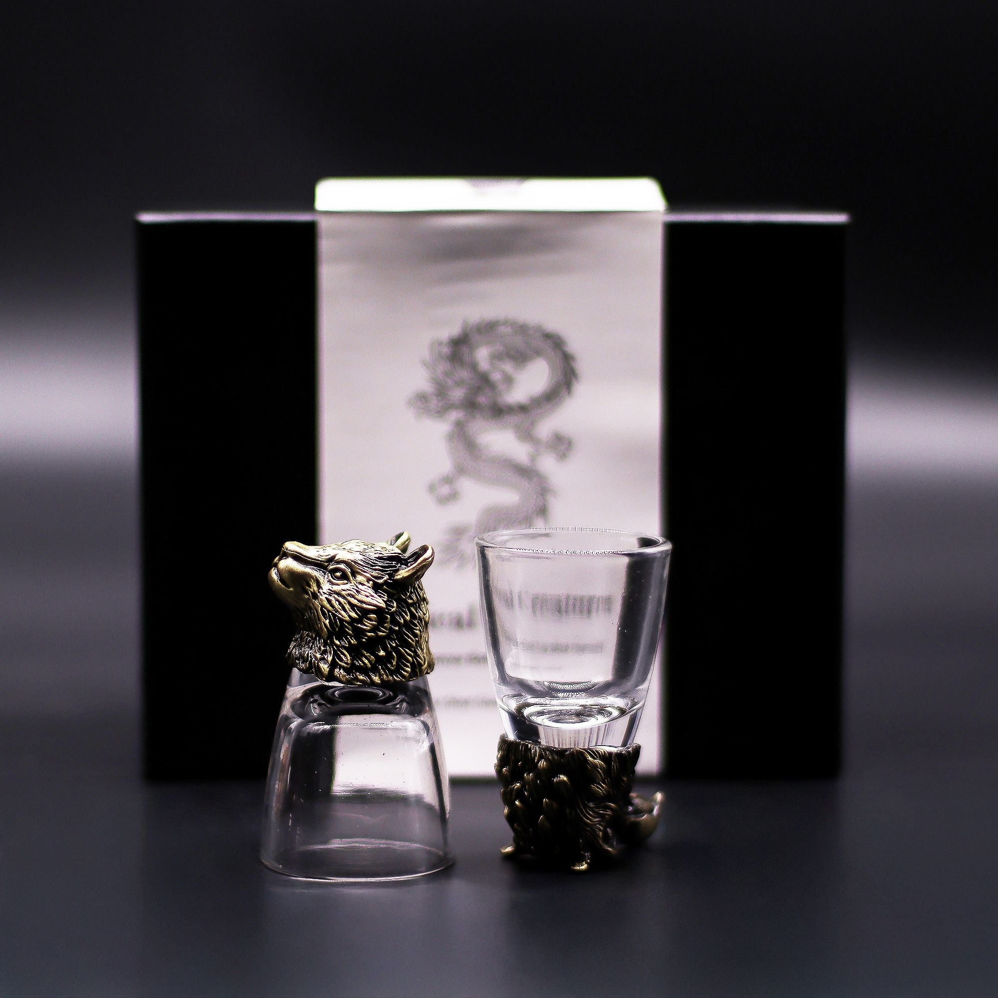 Gift Set of 6 Shot Glasses (50ml) | Antique Bronze