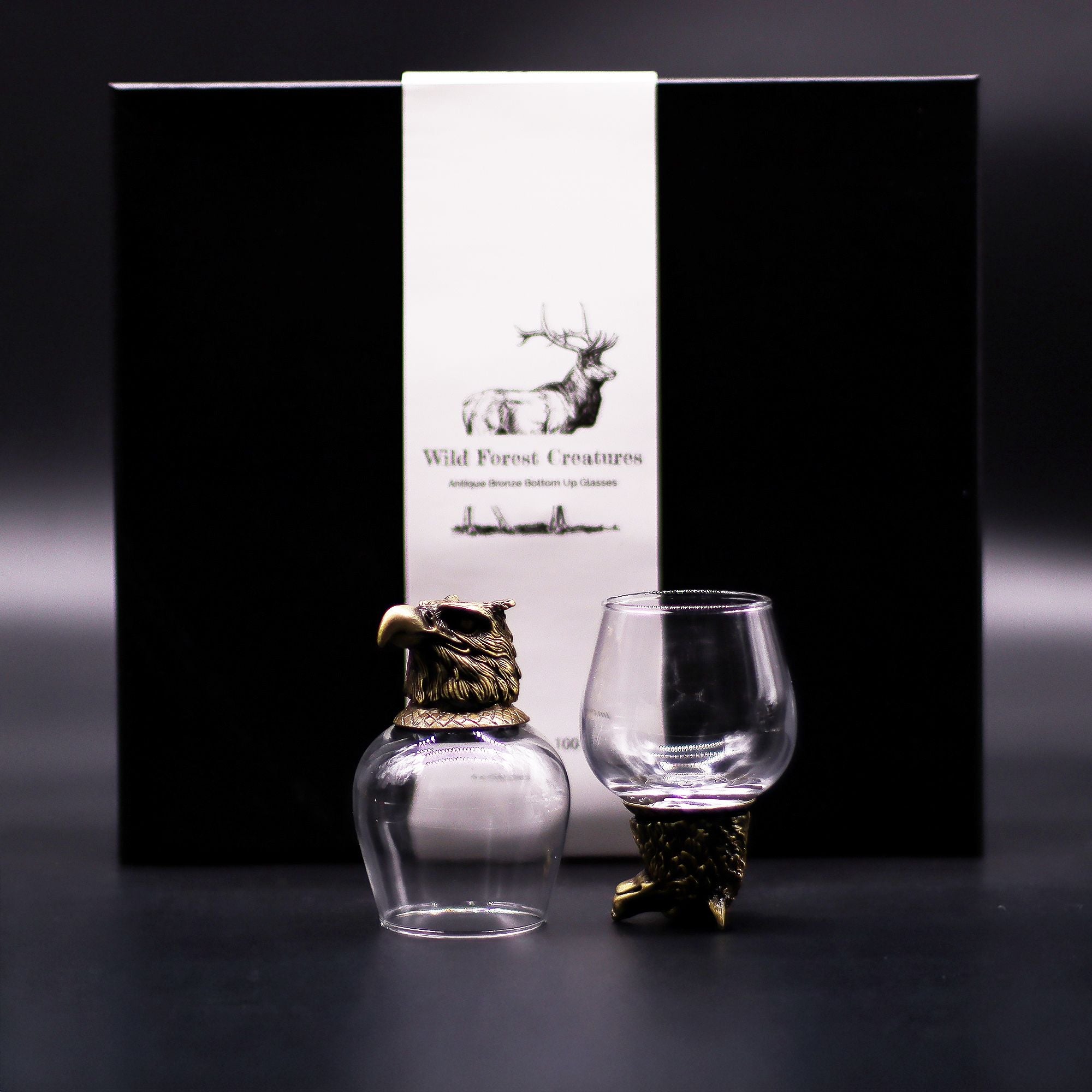Gift Set of 6 Glasses (100ml) | Antique Bronze