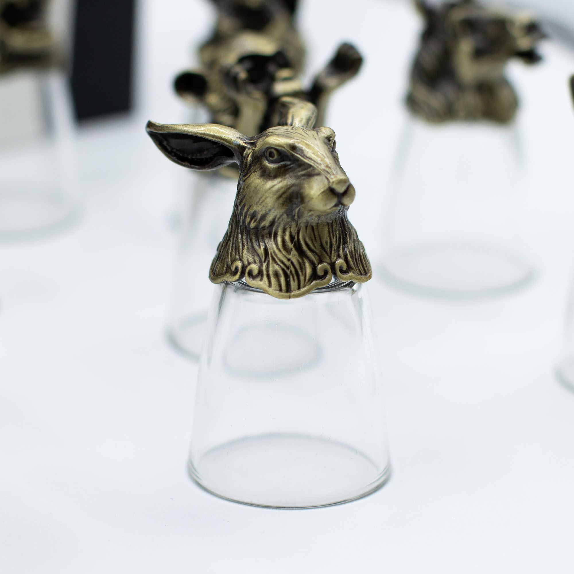 Gift Set of 12 Glasses (25ml) | Antique Bronze
