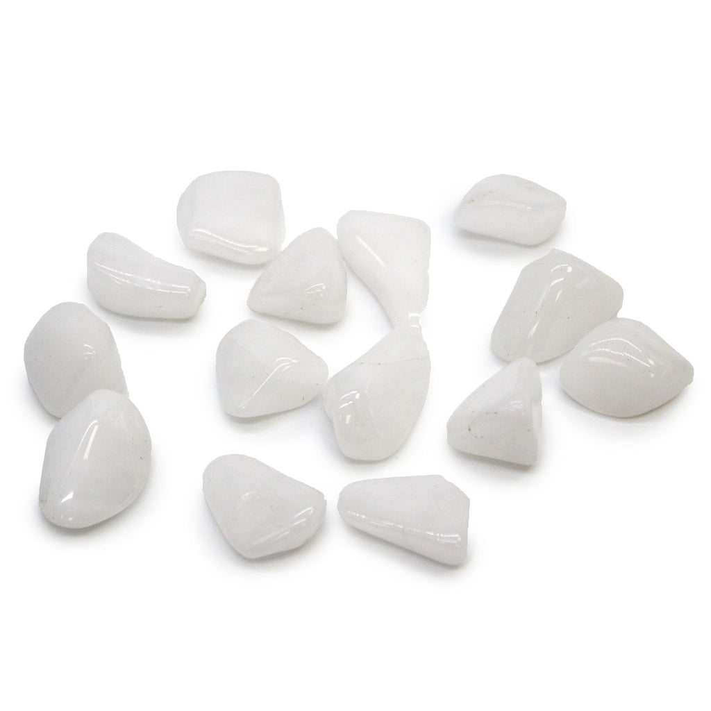 Medium Tumble Stone - Quartz Snow