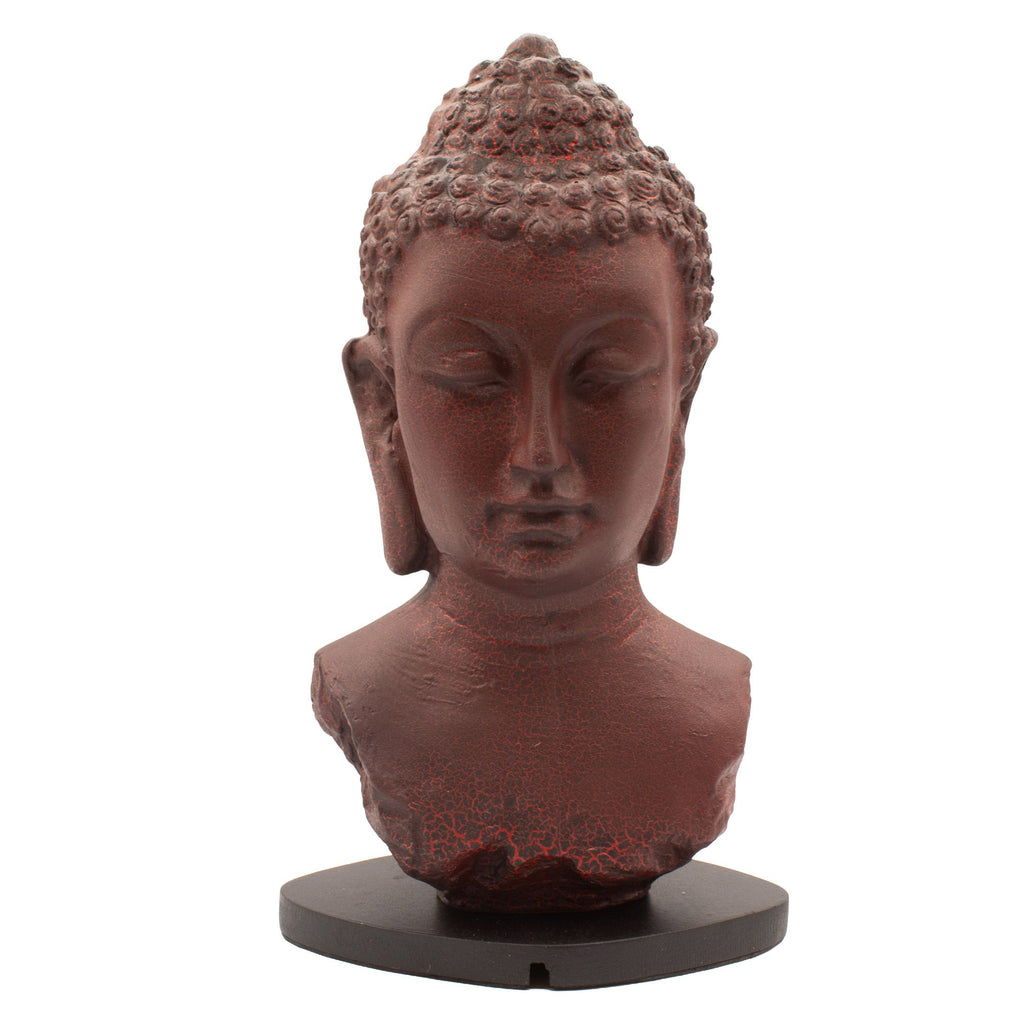 Buddha Bust Lamp Molten Lava - Oval stand