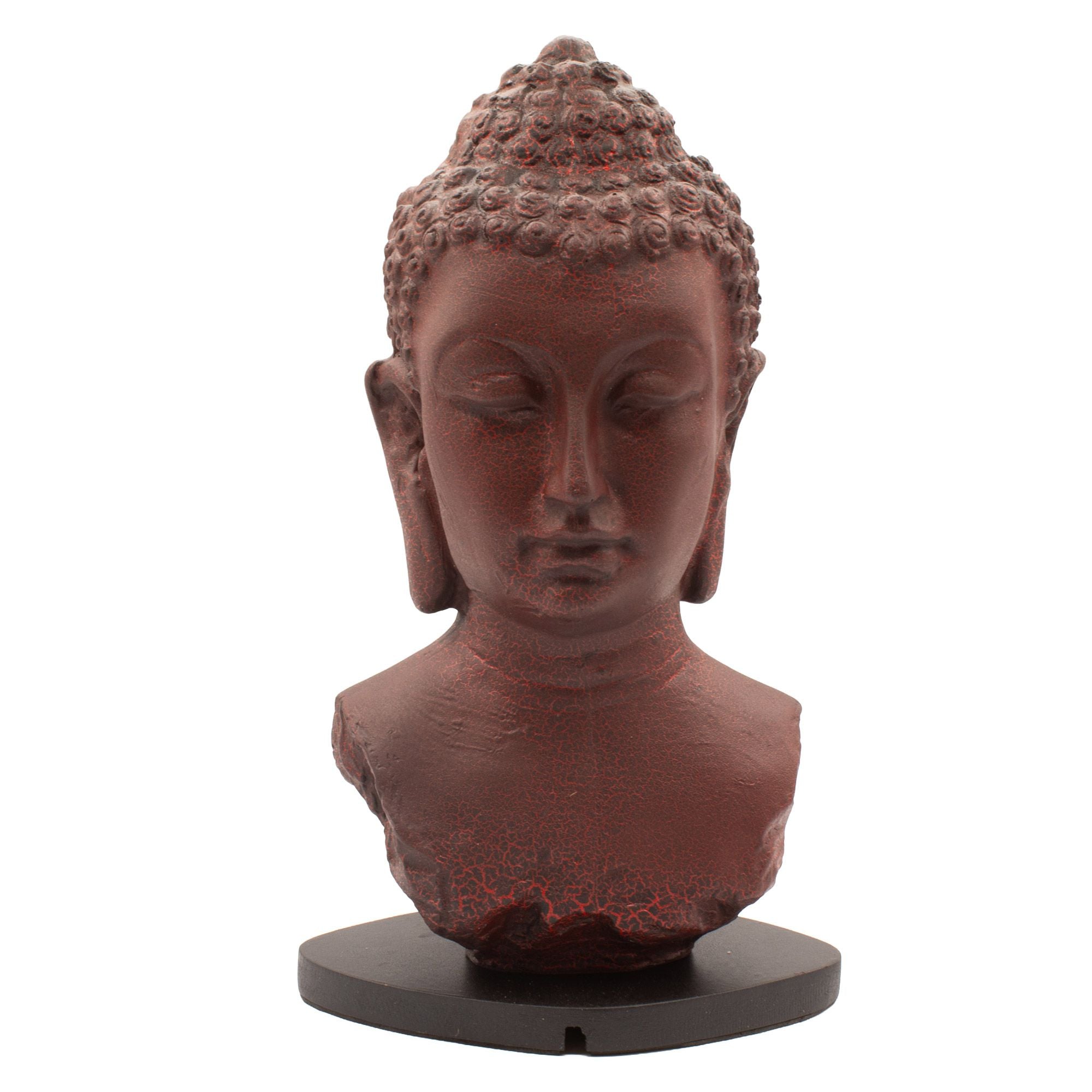 Buddha Bust Lamp Molten Lava - Oval stand