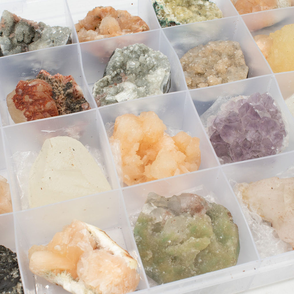24x Mineral Specimens - Mixed Indian Zeolites