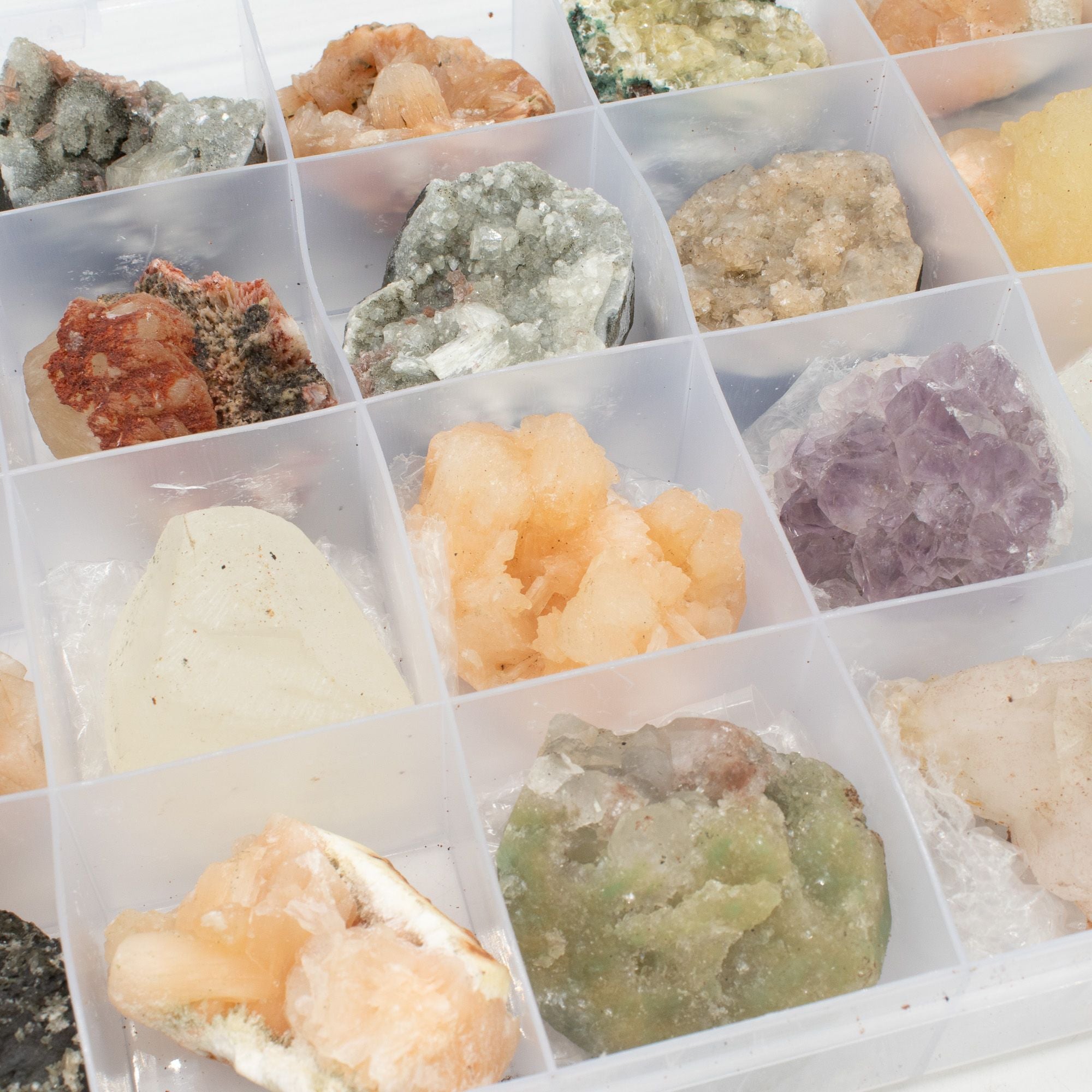 24x Mineral Specimens - Mixed Indian Zeolites
