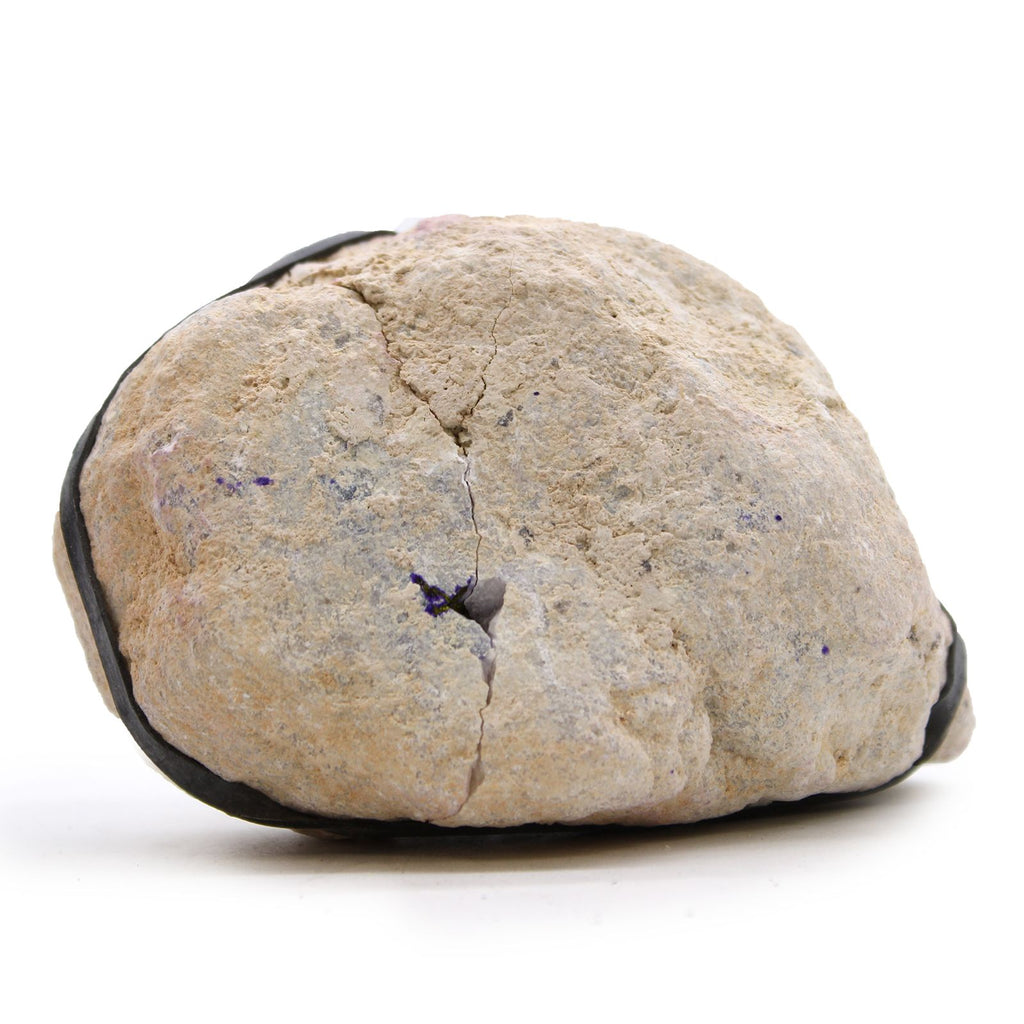 Coloured Calsite Geodes - Natural Rocks - Purple & Gold