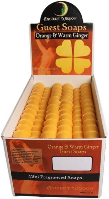 Heart Guest Soap - Orange & Warm Ginger (Pack of 10)